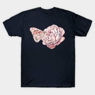 Butterfly on rose T-Shirt